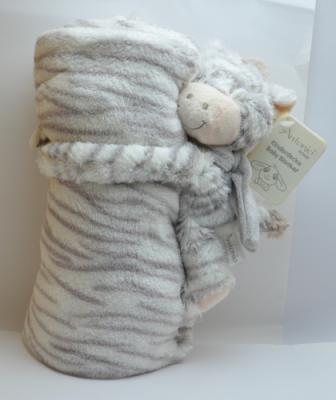 Kuscheltuch mit Zebra