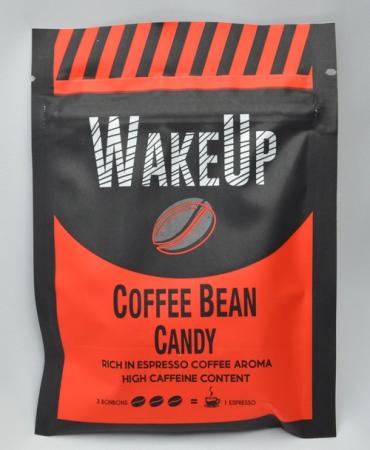 Coffee Bean Candy Belebendes Energie-Wachmacher-Bonbon mit Kaffee-Extrakt und Koffein.