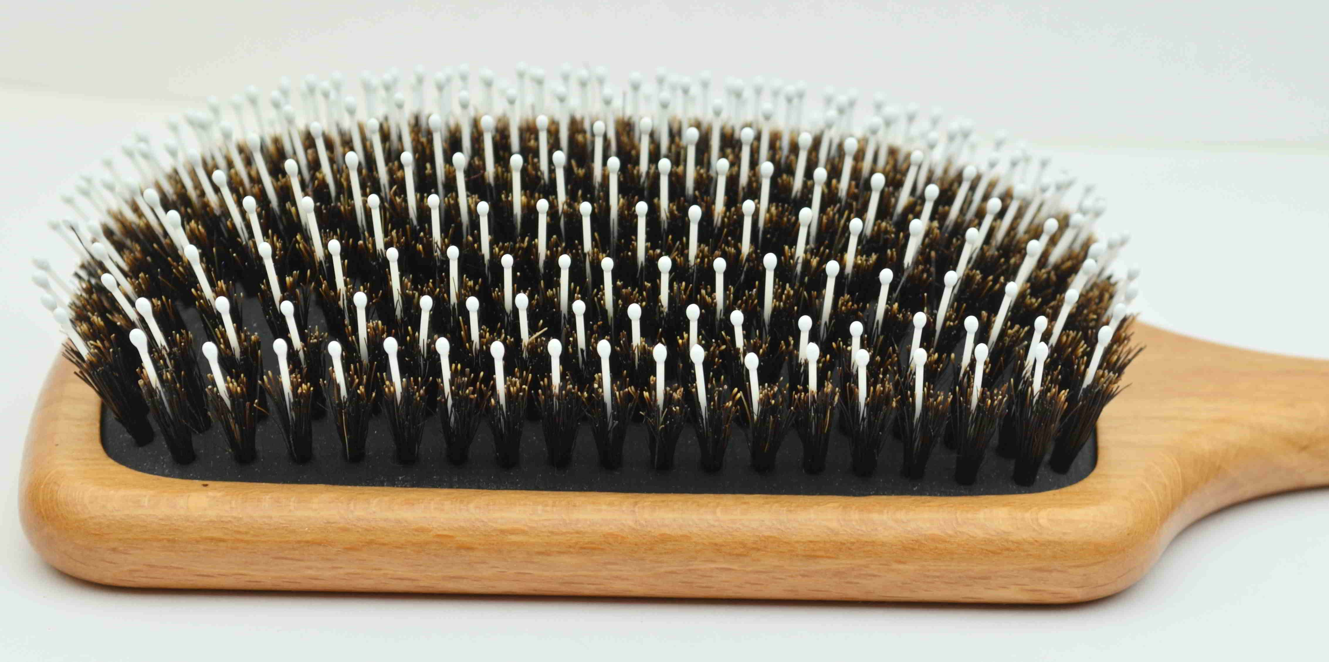 HIPSTERIA Bartbürste B BRUSH – Aus Buchenholz & Wildschweinborsten Mit Nylon, Für Gepflegten Bart